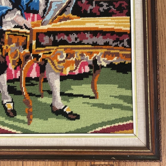 Vintage Large Scale Needlework Art - Picture 7 of 8